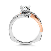 Diamond Split Shank Engagement Ring